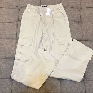 NWT Boys Pull On Khaki Cargo Pants Size Large 12